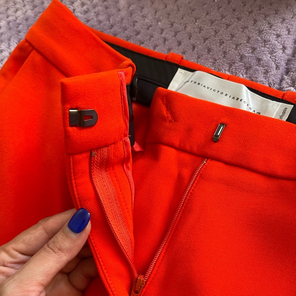 VICTORIA BECKHAM women classic pants | orange